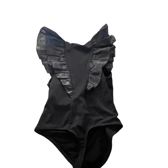 Intimately by Free People Women's Black Paper Planes Bodysuit Size SP - Picture 9 of 11